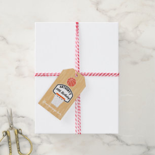 Basketball-Geburtstagsfeier Geschenkanhänger