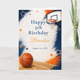 Basketball-Geburtstagsfeier Karte
