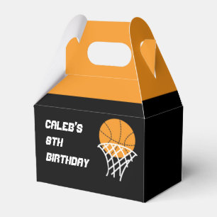 Basketball-Geburtstagsfeier Schwarz Orange Geschen Geschenkschachtel