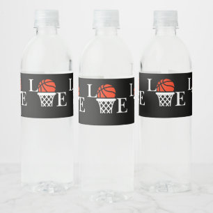 Basketball Geburtstagsgeschenk, Basketball Girl Pl Wasserflaschenetikett