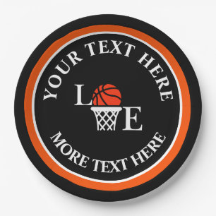 Basketball Geburtstagsgeschenk, Basketball Team Sp Pappteller