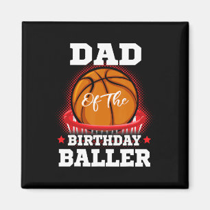Basketball-Geburtstagsjunge Vater Baller b-Tag Pa Magnet
