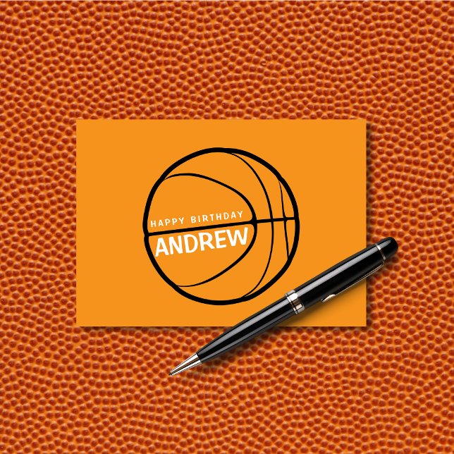 Basketball Geburtstagskarte Dankeskarte (Von Creator hochgeladen)