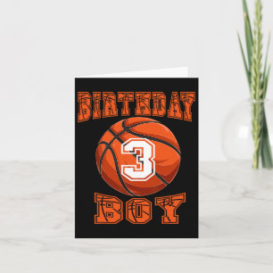Basketball - Geburtstagskind 3 Jahre Karte