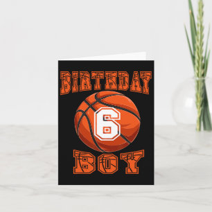 Basketball - Geburtstagskind 6 Jahre alt 6. Geburt Karte