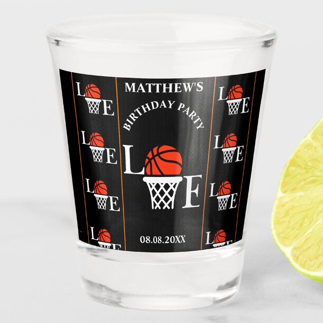 Basketball Geburtstagsparty, Basketball Player Schnapsglas (Von Creator hochgeladen)