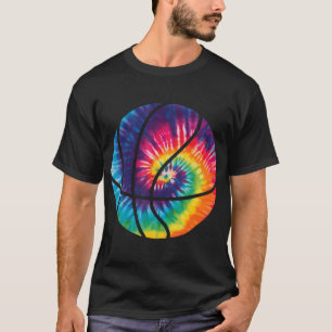 Basketball Gefärbte Krawatte Phantastisch Sporträn T-Shirt
