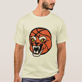 BASKETBALL GEGEN CARTOON OFFENER FERKEL T-Shirt