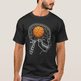 BASKETBALL GEHIRN-RÖNTGEN T-Shirt-Design für Männe T-Shirt