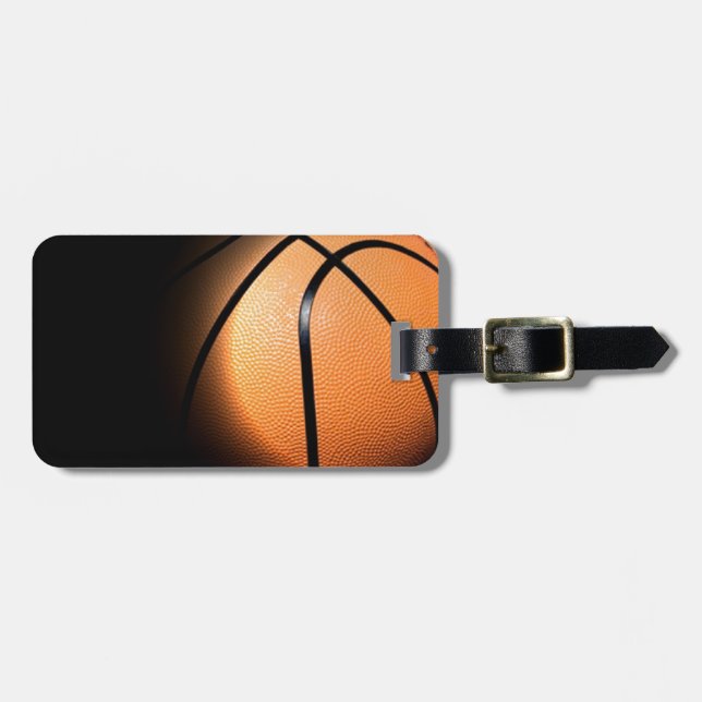 Basketball Gepäckanhänger (Vorderseite horizontal)