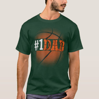 Basketball-Geschenk für Daddy von Sohn und Tochter T-Shirt