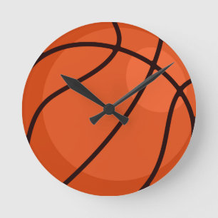 Basketball-Geschenk für ihn Runde Wanduhr