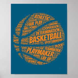 Basketball-Geschenk für Jungen Mädchen Männer und  Poster