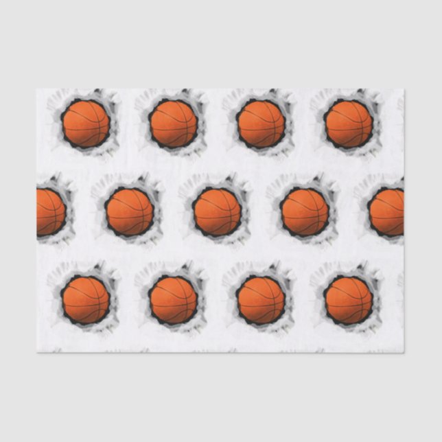 Basketball-Geschenk Seidenpapier (Vorderseite)