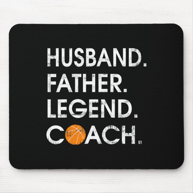 Basketball-Geschenk von Pater Legend Coach Spaß Mousepad (Vorne)