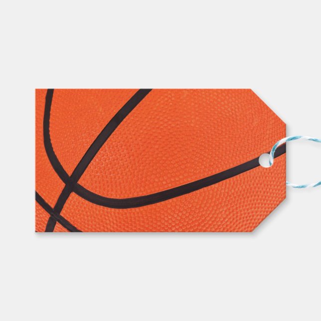 Basketball Geschenkanhänger (Vorderseite (Horizontal))