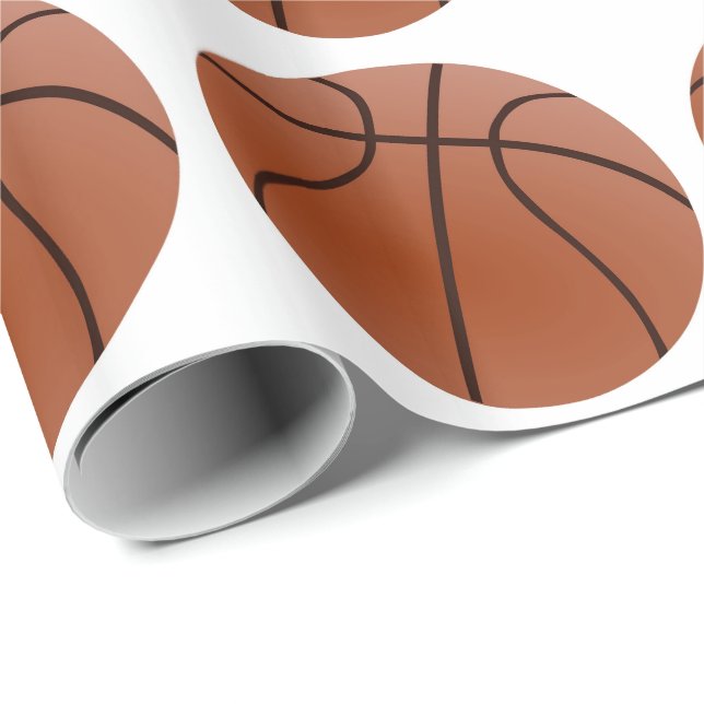 Basketball Geschenkpapier (Rolleneckpunkt)