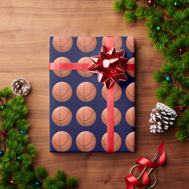 Basketball Geschenkpapier (Feiertagsgeschenk)