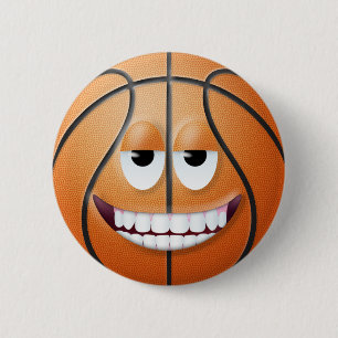 Basketball-Gesicht 2 Button