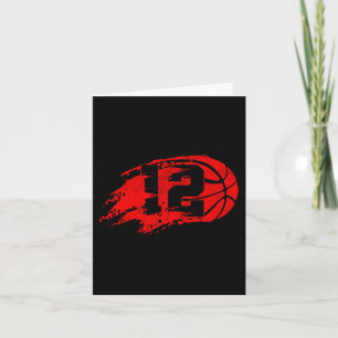 Basketball gestört 12. 12. Geburtstag Pa Karte