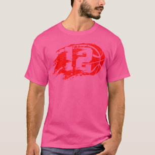 Basketball gestört 12. 12. Geburtstag Pa T-Shirt