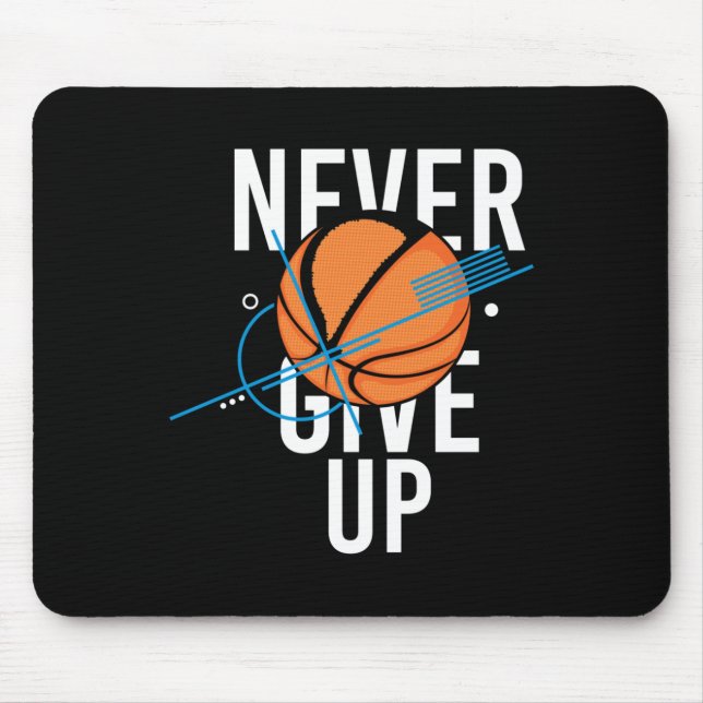 Basketball gibt nie auf mousepad (Vorne)