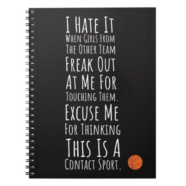 Basketball Gifts Girls Player Women Female For Her Notizblock (Vorderseite)