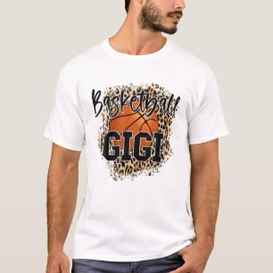 Basketball Gigi Leopard Funny Sports Players Mount T-Shirt