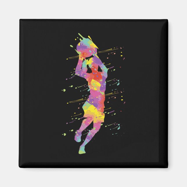 Basketball Girl 2 Magnet (Vorne)