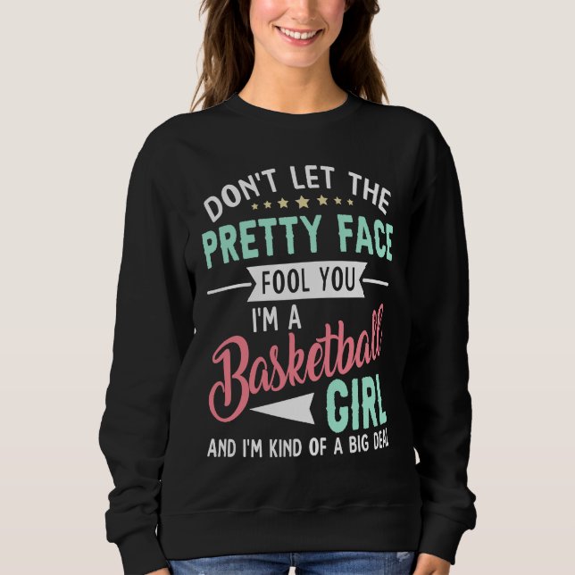 Basketball Girl   Basketball Player & Fan Sweatshirt (Vorderseite)