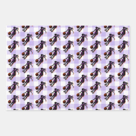 Basketball Girl Birthday Wrapping Paper Sheets Geschenkpapier Set