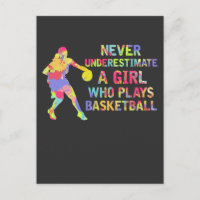 Basketball Girl Colorful Athlete