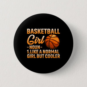 Basketball Girl Definition Ball Ball Frauen Sport Button