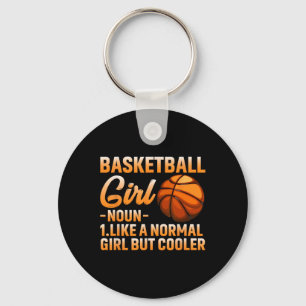 Basketball Girl Definition Ball Ball Frauen Sport Schlüsselanhänger
