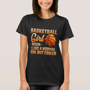 Basketball Girl Definition Ball Ball Frauen Sport T-Shirt