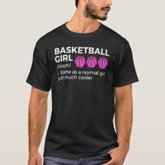 Basketball-Girl-Definition-Basketball-Spielerlüfte T-Shirt