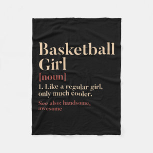 Basketball-Girl Definition Witziges Geschenk für B Fleecedecke