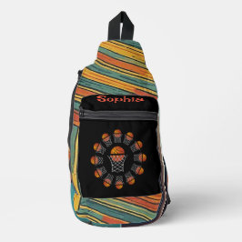 "Basketball Girl" Moderne Print Small Sling Bag
