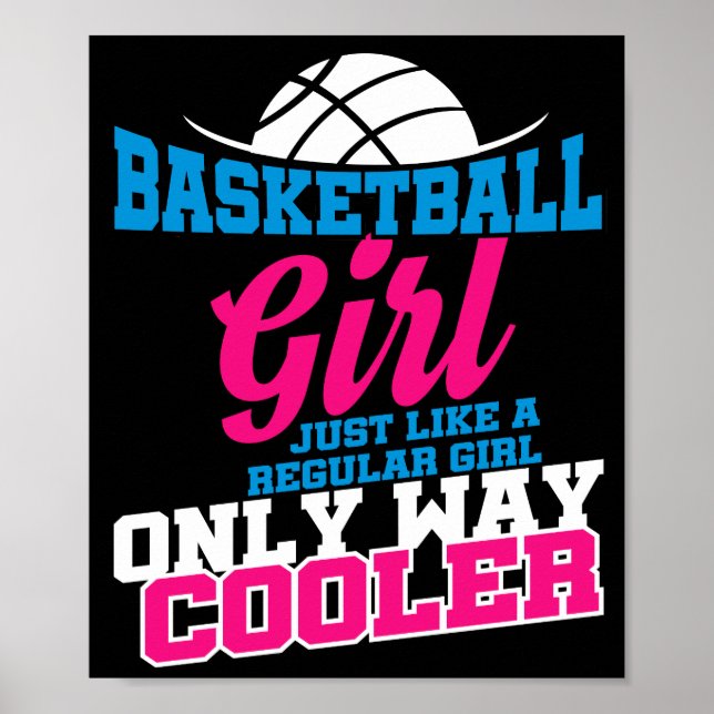 Basketball Girl Player Frauen Trainer Rarität Poster (Vorne)