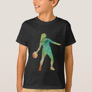 Basketball Girl Playing T-Shirt