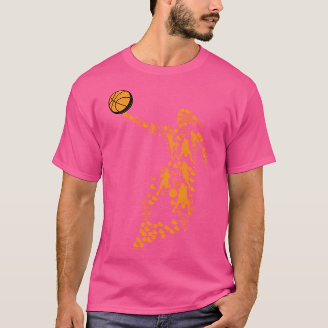 Basketball Girl Sign Basketballer Girls Die Liebe  T-Shirt (Vorderseite)