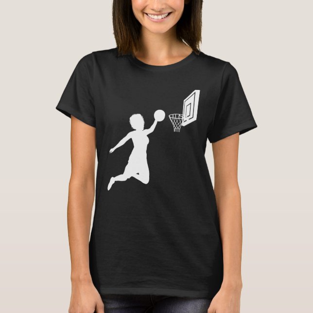 Basketball Girl Slam Dunk Basketball Basketball T-Shirt (Vorderseite)