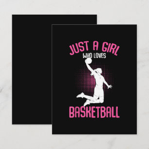 Basketball Girl Women Begleitkarte