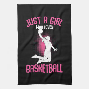 Basketball Girl Women Geschirrtuch