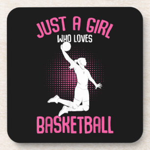 Basketball Girl Women Getränkeuntersetzer
