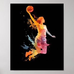 Basketball Girl Women Girl Poster
