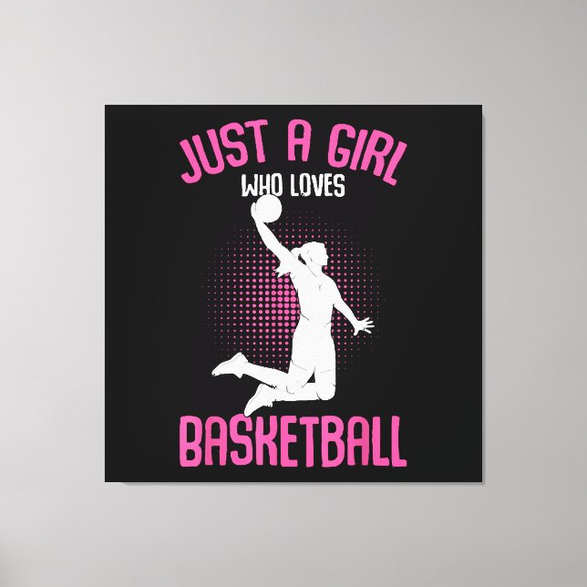 Basketball Girl Women Leinwanddruck (Vorderseite)