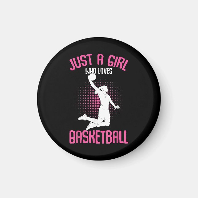 Basketball Girl Women Magnet (Vorne)