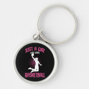Basketball Girl Women Schlüsselanhänger