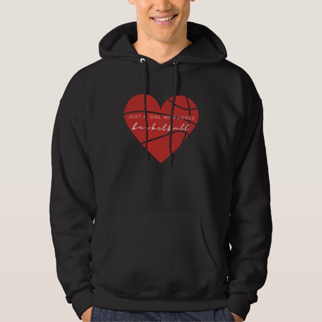 Basketball Girls Kids who Love Basketball Sport he Hoodie (Vorderseite)